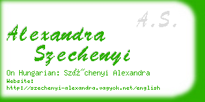 alexandra szechenyi business card